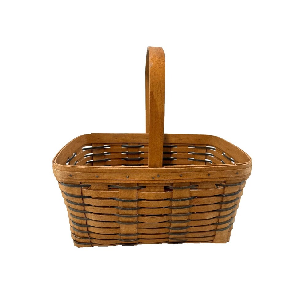 1991 Longaberger Heartland Medium Market Basket Vintage 15"L x 10"W x 7.5"H